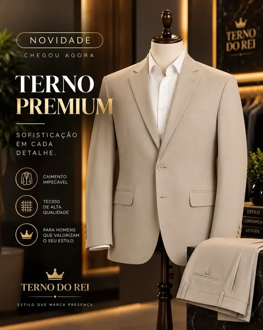 Terno premium: sofisticação em cada detalhe