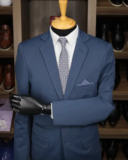 Blazer Slim Azul Marinho elastano – Terno do Rei