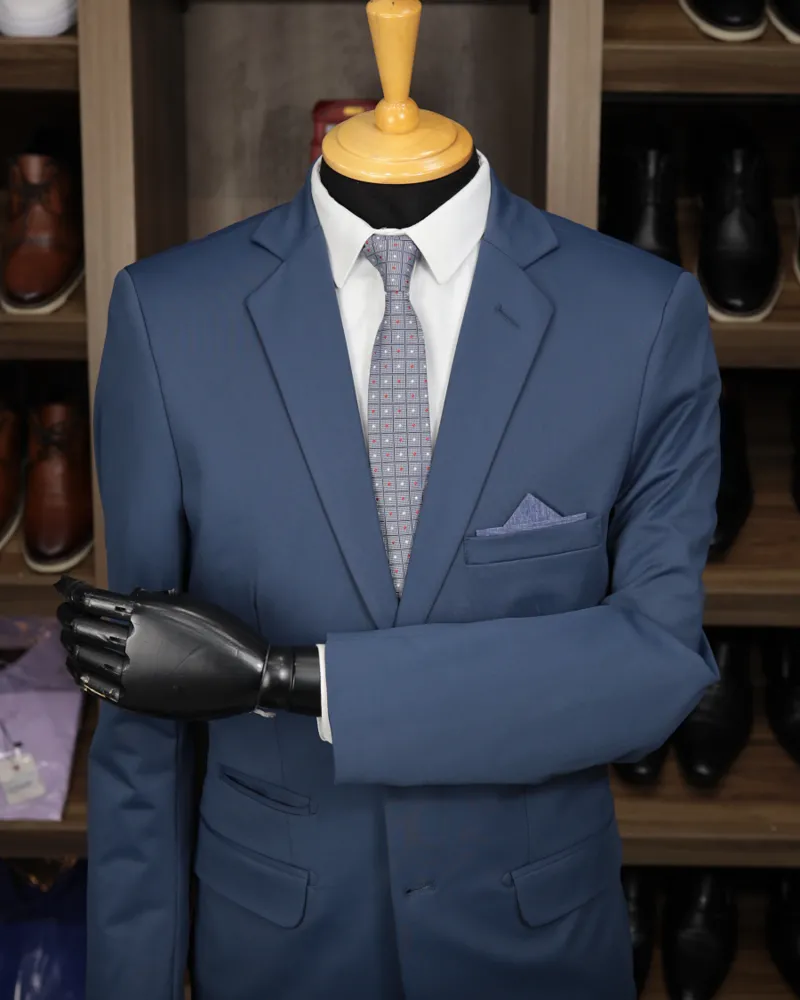 Blazer Slim Azul Marinho elastano – Terno do Rei