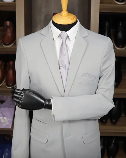 Blazer Slim Cinza Média elastano – Terno do Rei