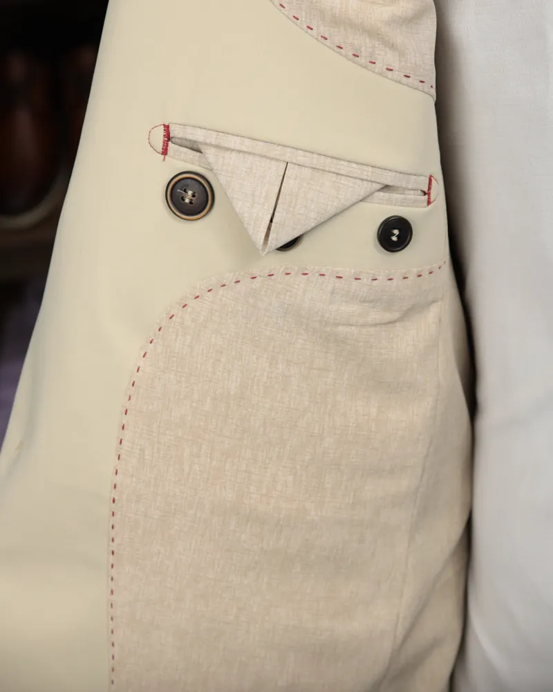 Blazer Slim Homus elastano – detalhe