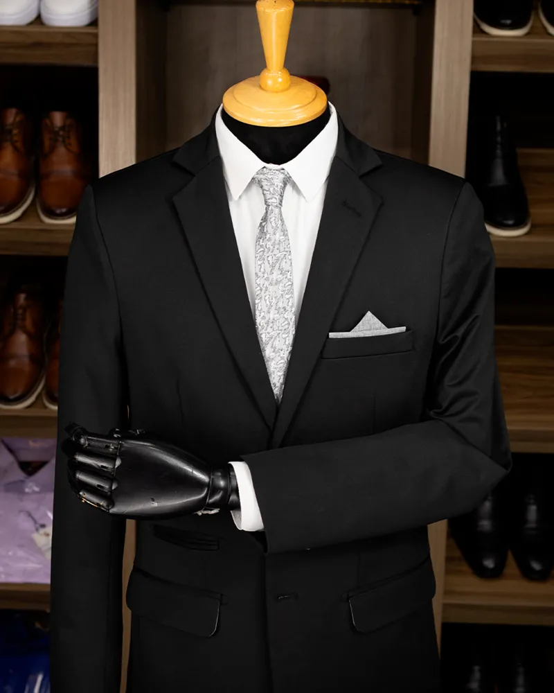 Blazer Slim Preto elastano – Terno do Rei