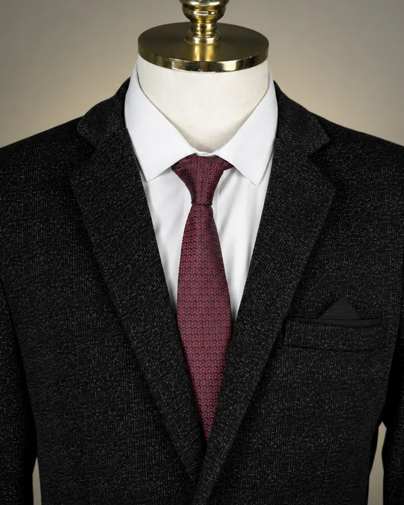 Blazer Slim Tecnológico Henry Black tecido tecnológico – Terno do Rei
