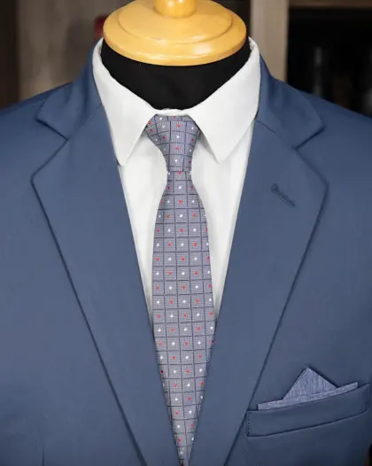 Terno Slim Azul Marinho elastano – Terno do Rei