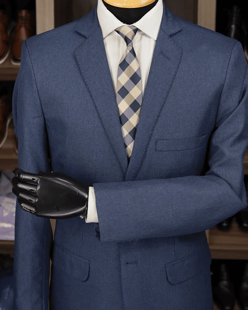 Terno Slim Azul Noite fio indiano – Terno do Rei