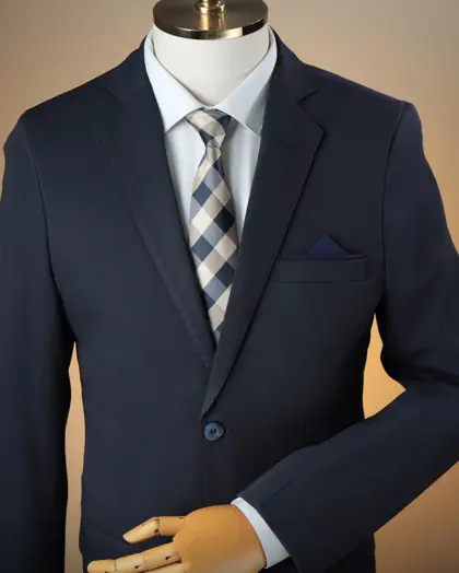 Terno Slim Azul Noite Fosco poliviscose premium – Terno do Rei