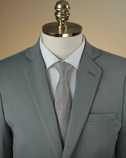 Terno Slim Chumbo elastano – Terno do Rei