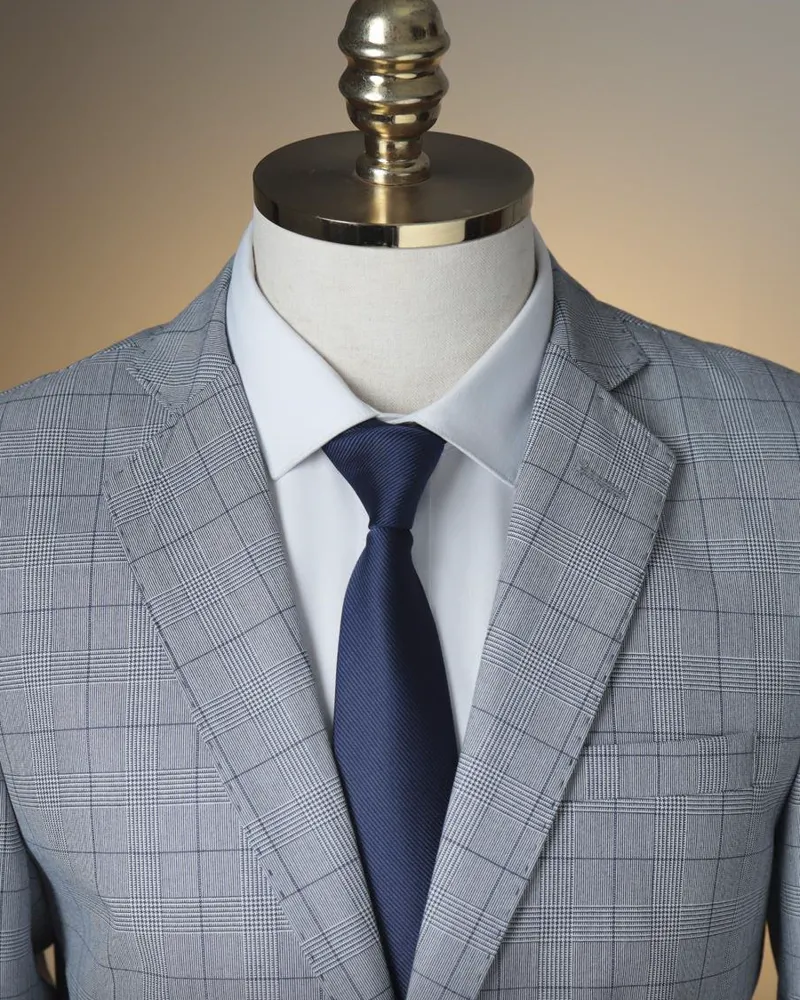 Terno Slim Cinza poliviscose – Terno do Rei