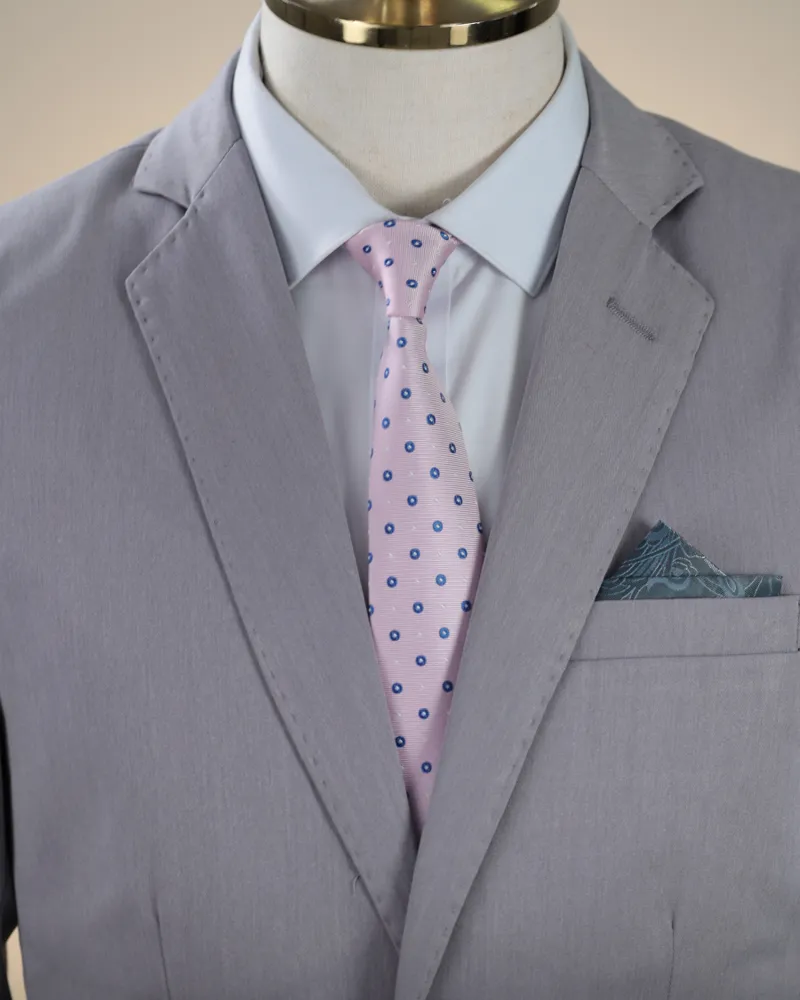 Terno Slim Cinza poliviscose premium – Terno do Rei