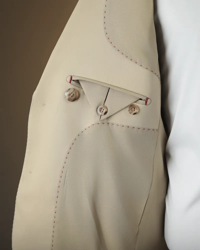 Terno Slim Homus Fosco poliviscose – detalhe