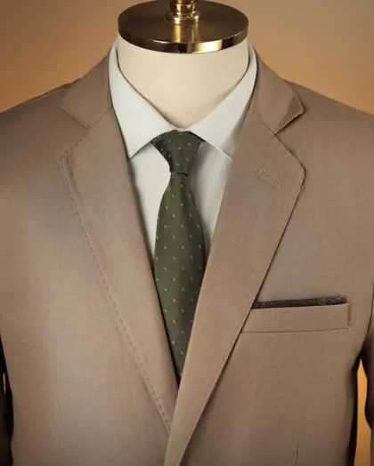 Terno Slim Marrom Apricot poliviscose premium – Terno do Rei
