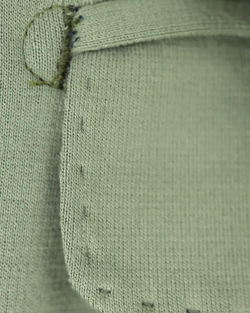 Terno Slim Tech Malha Verde Army tech malha – detalhe