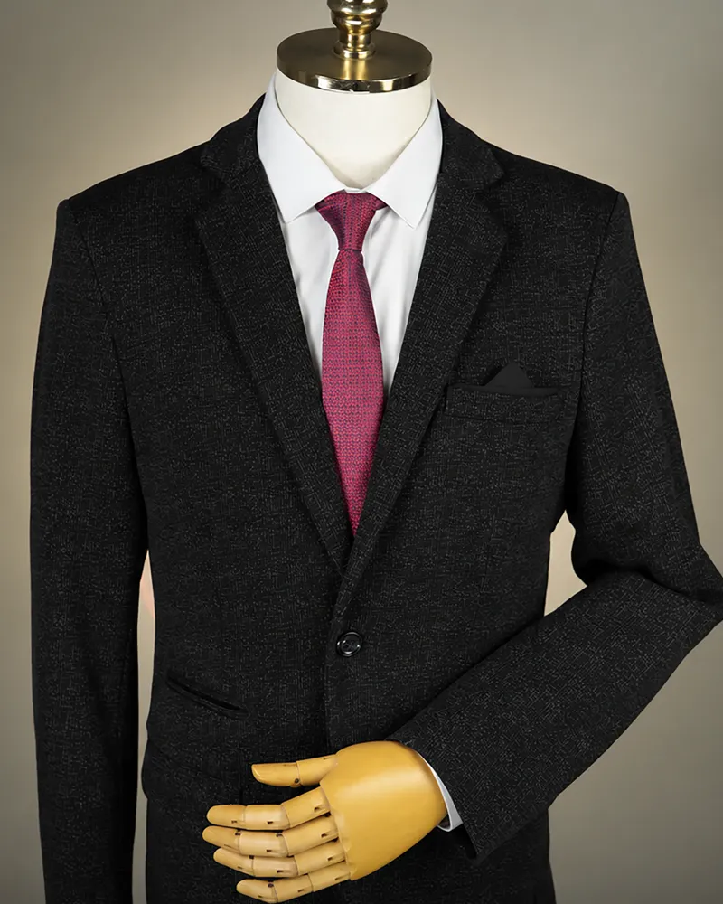 Terno Slim Tecnológico Henry Black tecido tecnológico – Terno do Rei