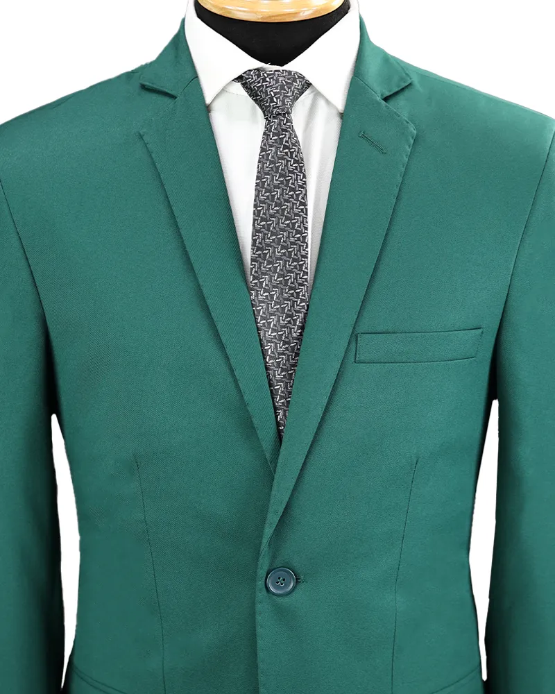 Terno Slim Verde Bandeira microfibra – Terno do Rei